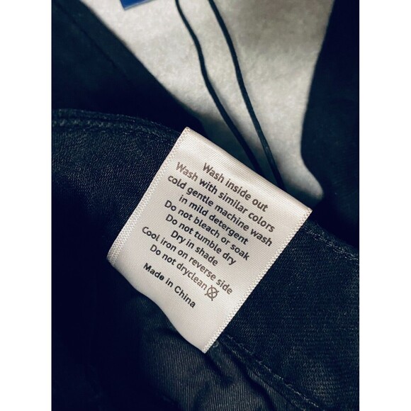 Parlay Jeans Mens 32 x 33 Black Red Denim Cotton Stretch Embroidered Street Wear - Picture 14 of 16